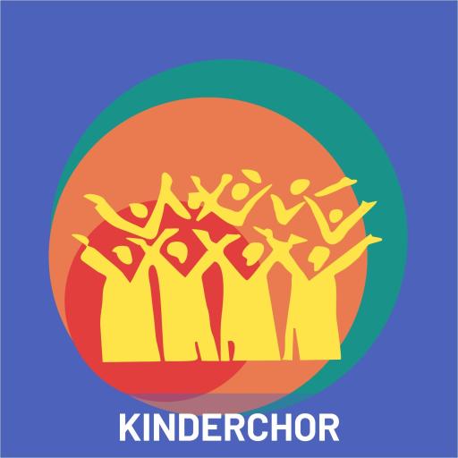 Kinderchor mit schriftzug