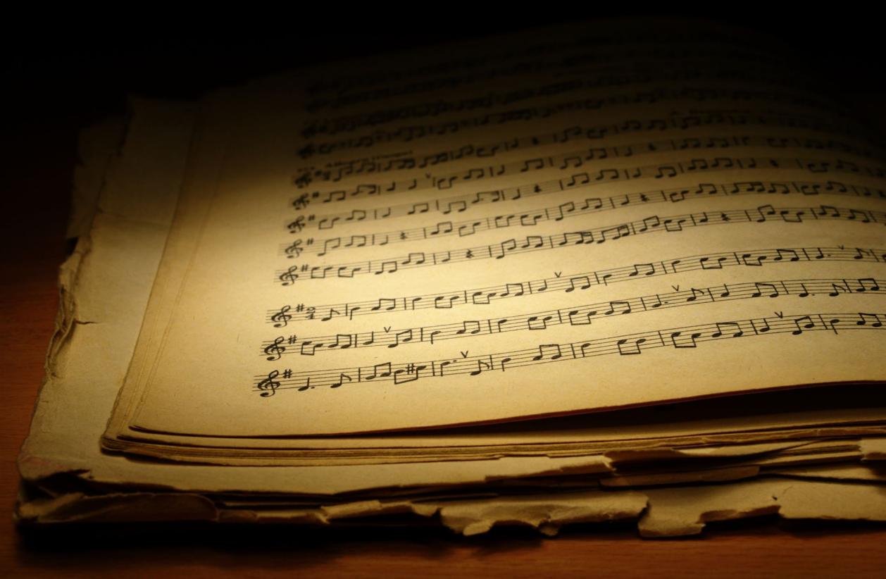 Old music book